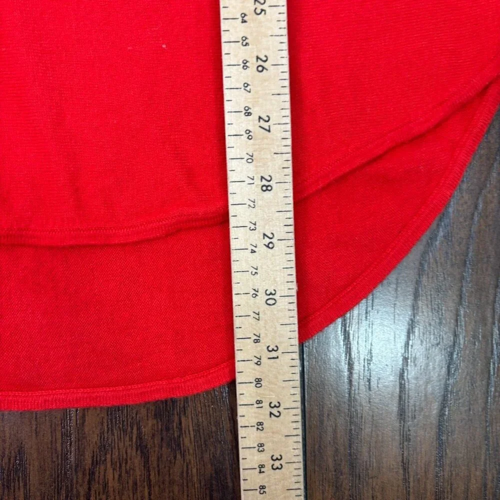 Michael Michael Kors Sweater XL‎ Bright Red Lightweight Pullover Cotton Blend